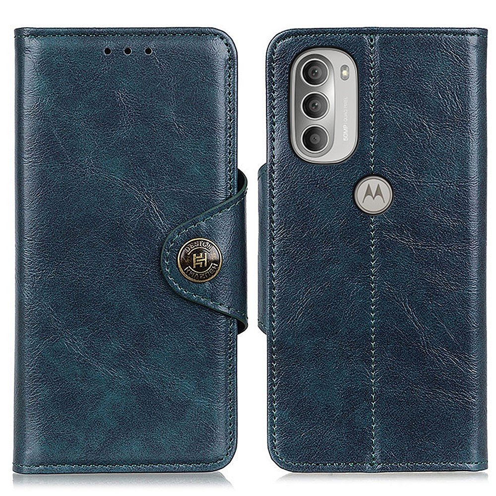 KHAZNEH KHAZNEH Motorola Moto G51 Fodral Retro Blå