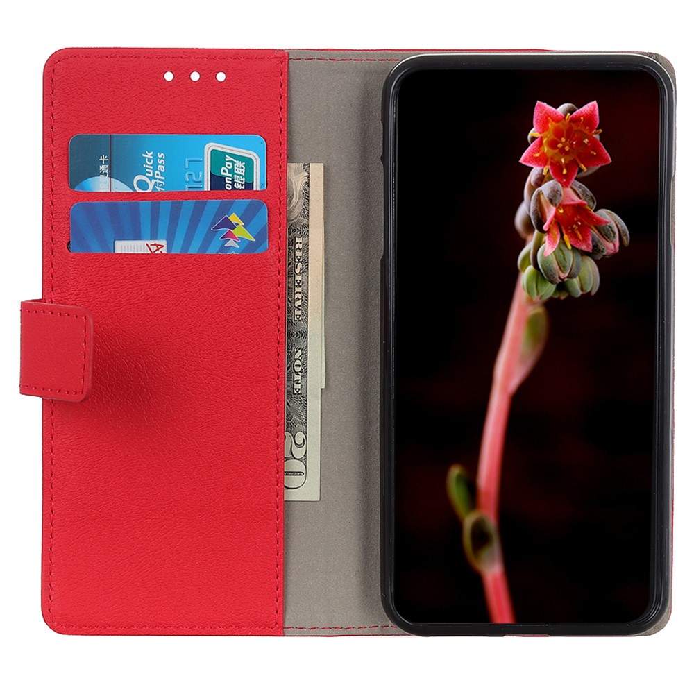  Motorola Moto G51 Fodral Läder Röd