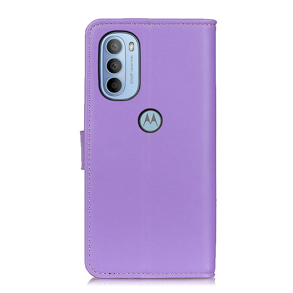  Motorola Moto G31 / G41 Fodral Solid Läder Lila