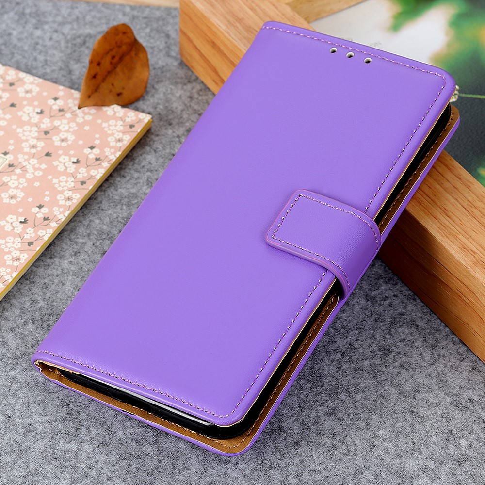  Motorola Moto G31 / G41 Fodral Solid Läder Lila