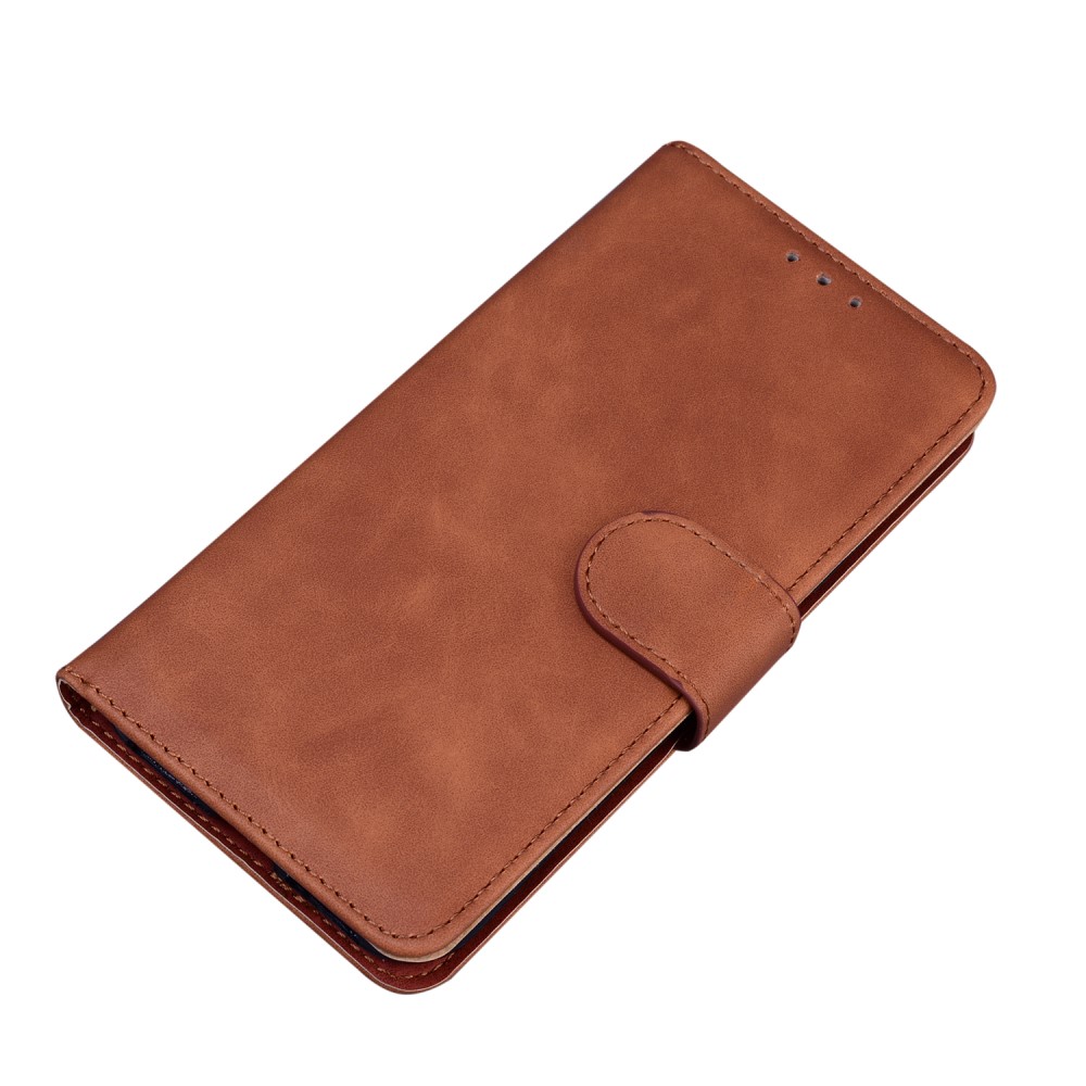  Motorola Moto G51 Fodral Skin Touch Läder Brun