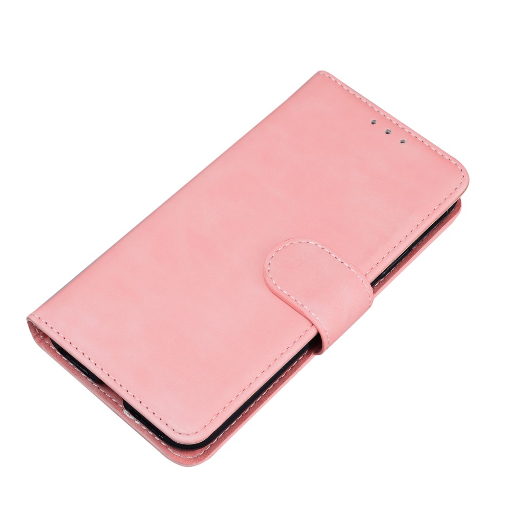  Motorola Moto G71 Fodral Skin Touch Läder Ljus Rosa