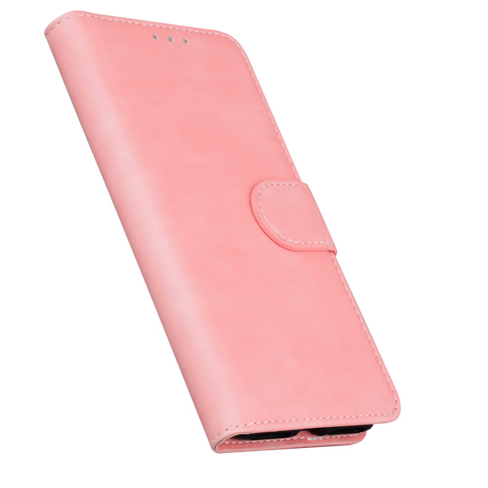  Motorola Moto G71 Fodral Skin Touch Läder Ljus Rosa