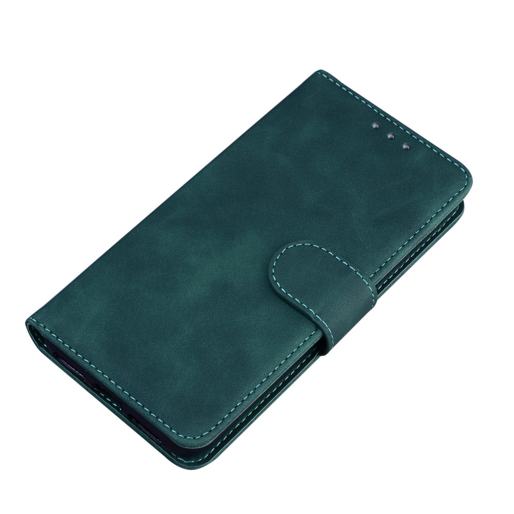  Motorola Moto G71 Fodral Skin Touch Läder Mörk Grön