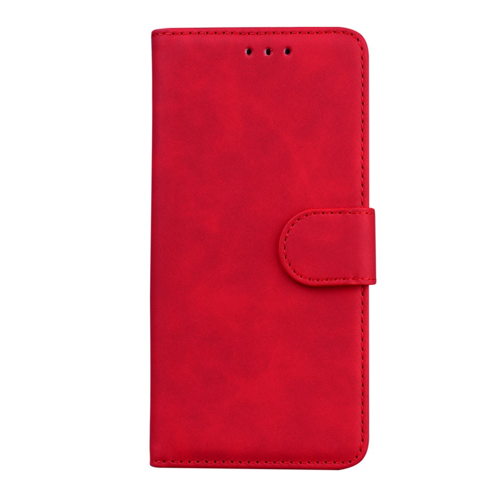  Motorola Moto G71 Fodral Skin Touch Läder Röd