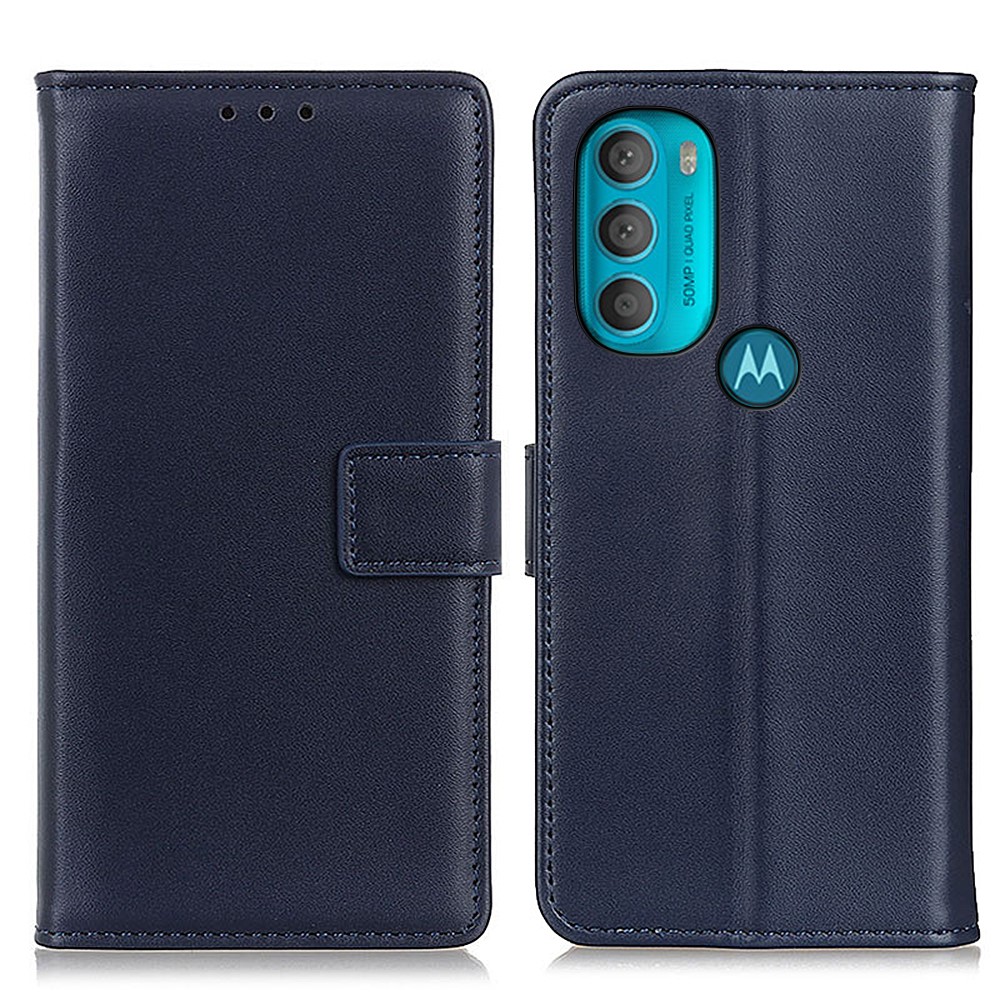  Motorola Moto G71 Fodral Läder Blå