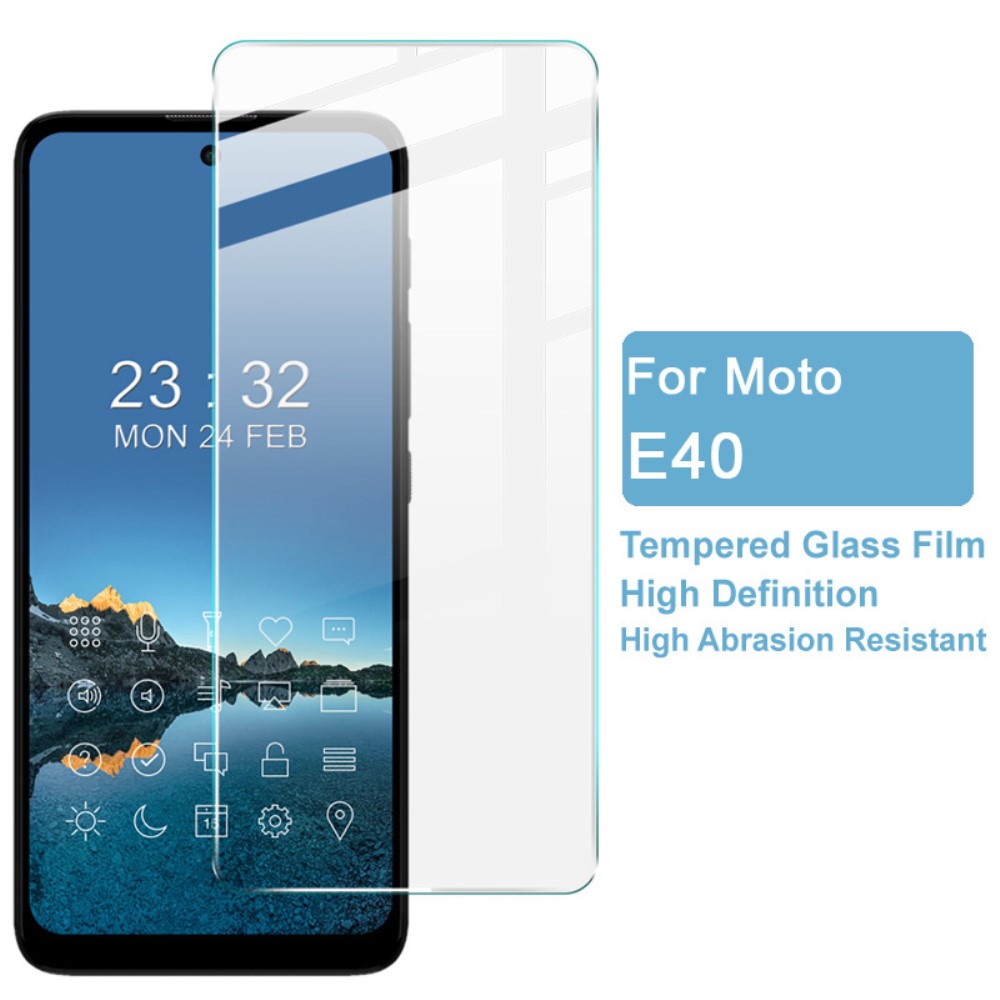 IMAK IMAK Motorola Moto E40 Skärmskydd Härdat Glas
