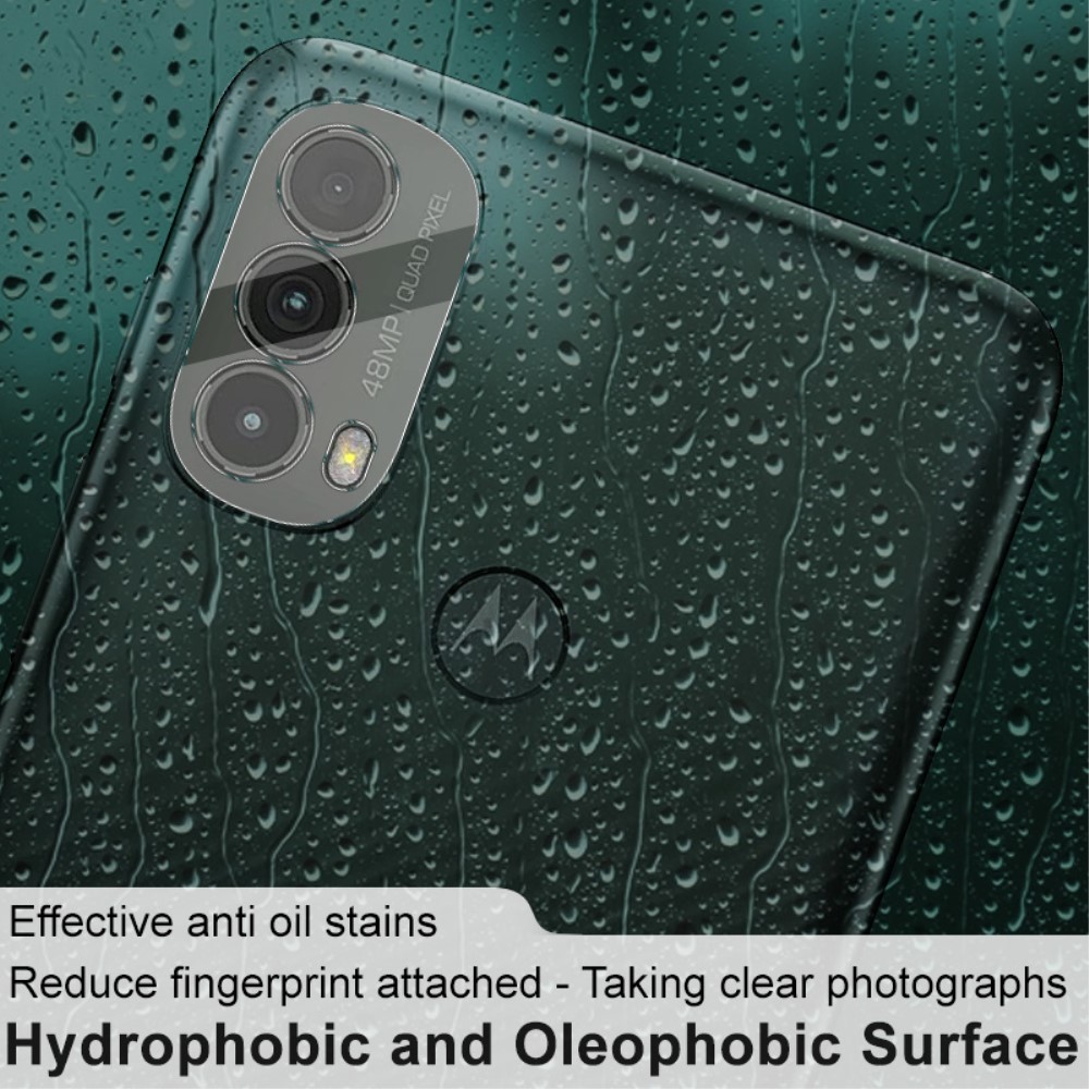 IMAK IMAK Motorola Moto E40 Linsskydd Härdat Glas Med Akryl Lock
