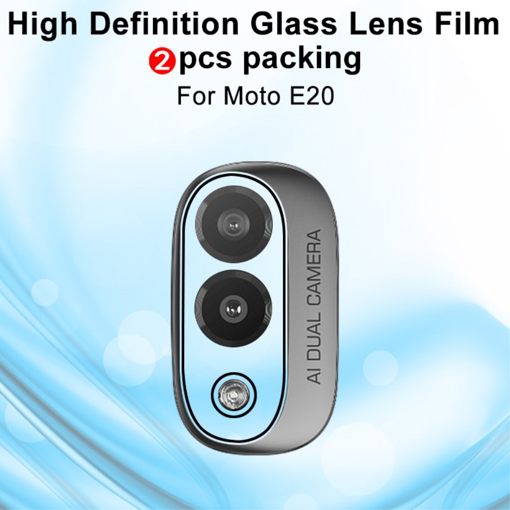 IMAK IMAK Motorola Moto E40 2-PACK Linsskydd Härdat Glas