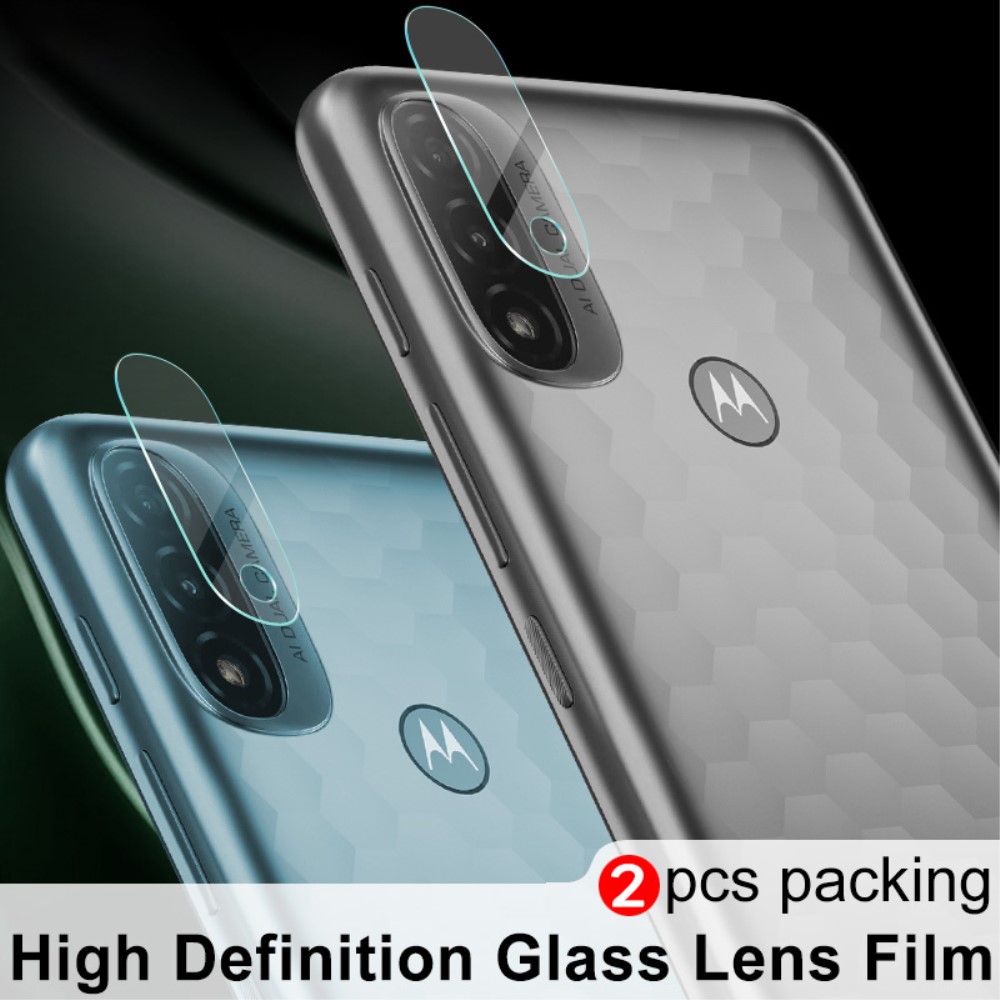 IMAK IMAK Motorola Moto E40 2-PACK Linsskydd Härdat Glas