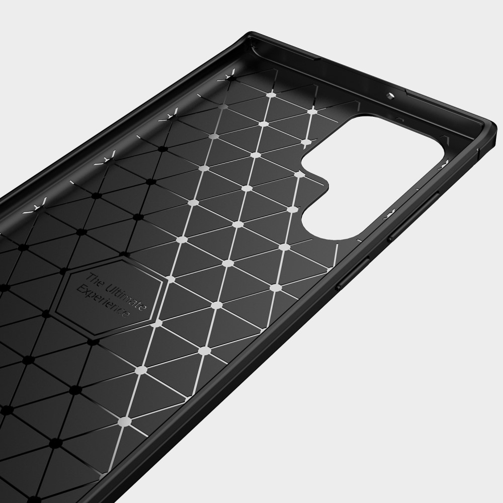  Samsung Galaxy S22 Ultra Skal Borstad Stål Textur Blå