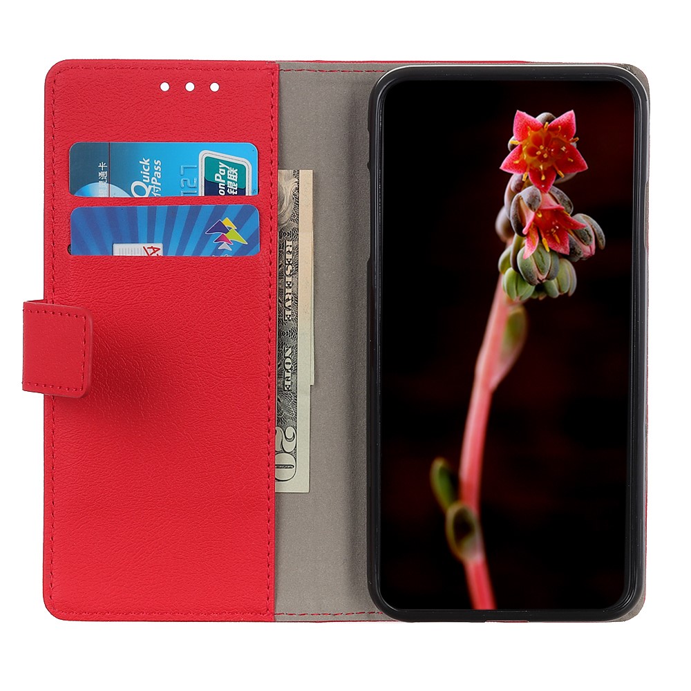  Samsung Galaxy S22 Ultra Fodral PU Läder Röd