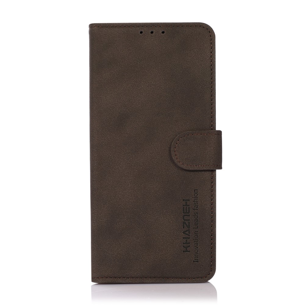 KHAZNEH KHAZNEH Samsung Galaxy S22 Ultra Fodral Retro Läder Brun