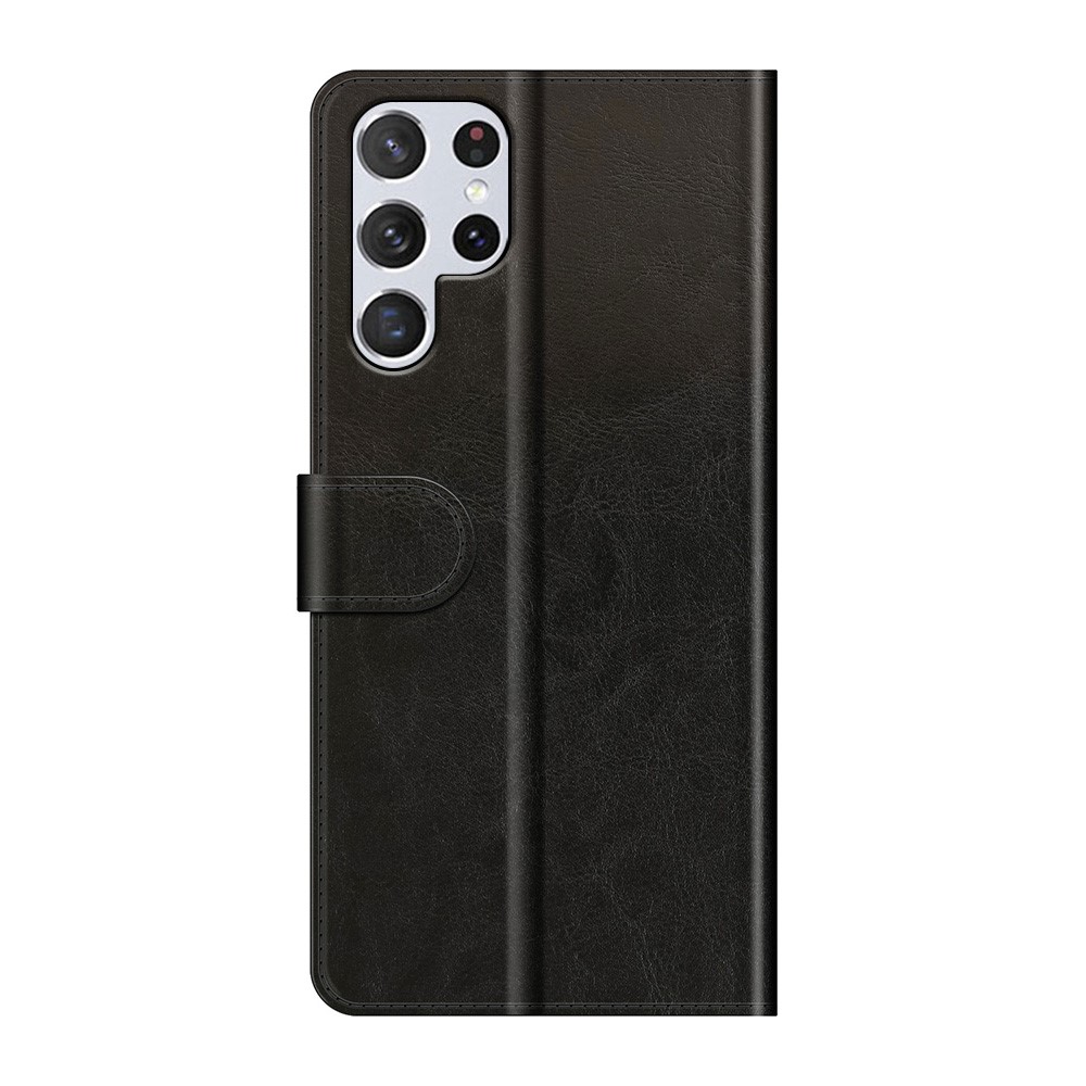  Samsung Galaxy S22 Ultra Fodral Crazy Horse Svart