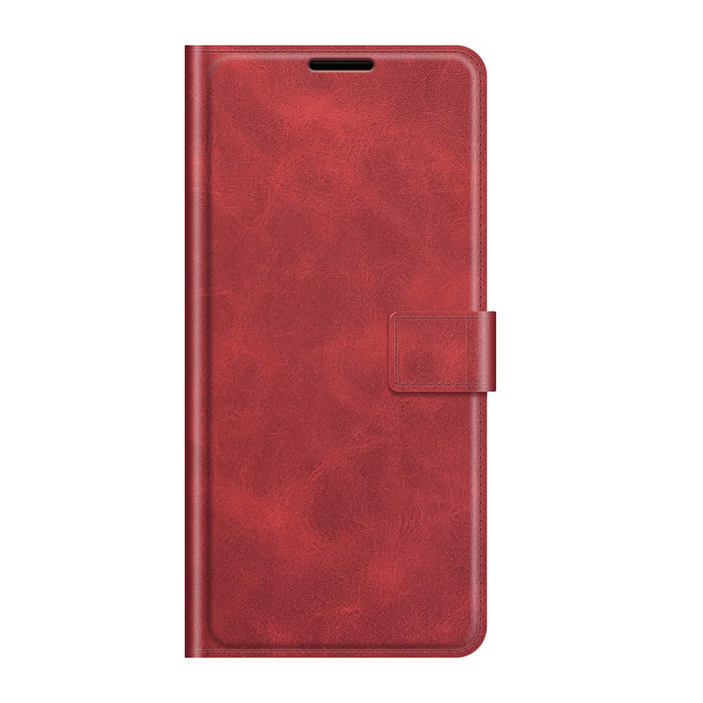  Samsung Galaxy S22 Ultra Fodral Solid Läder Röd