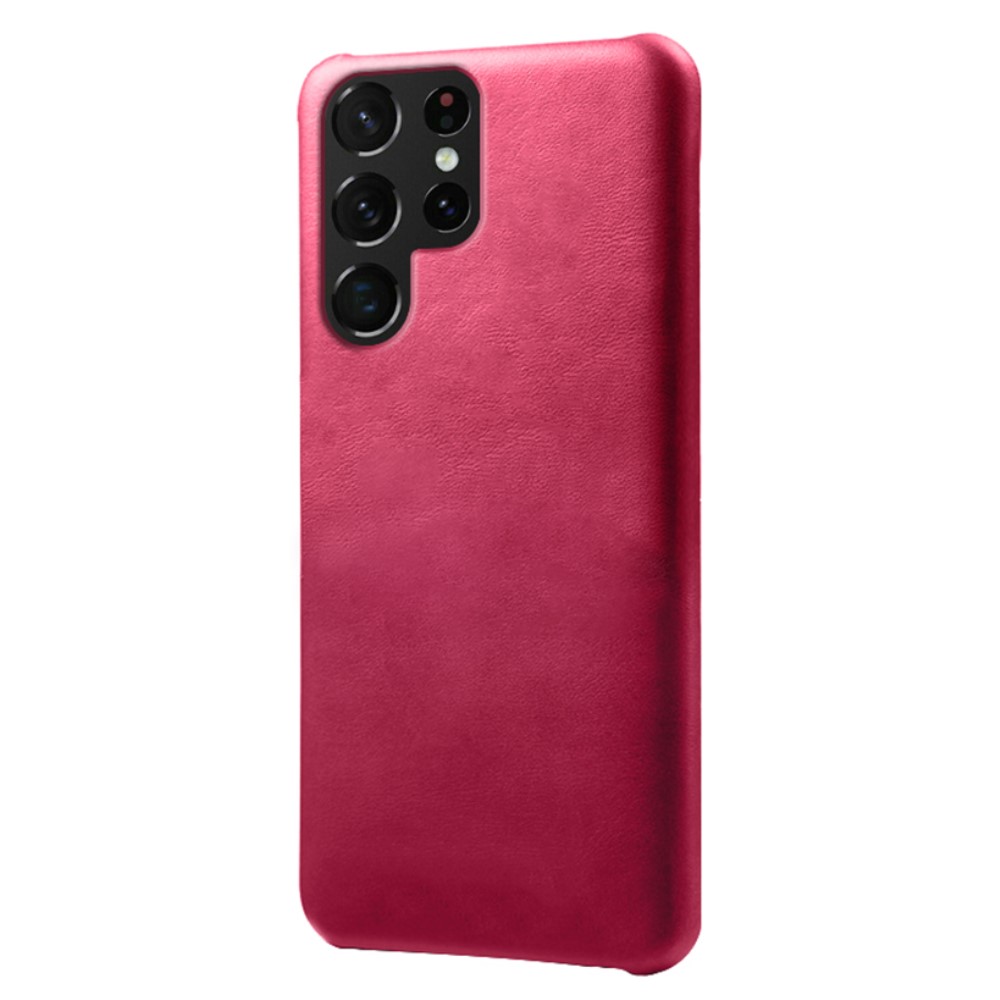 KSQ KSQ Samsung Galaxy S22 Ultra Skal Lädertäckt Rosa