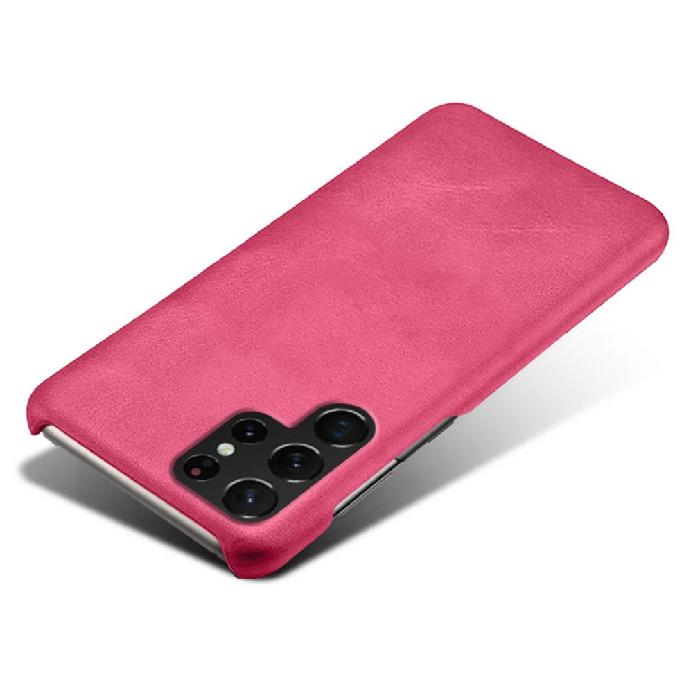 KSQ KSQ Samsung Galaxy S22 Ultra Skal Lädertäckt Rosa