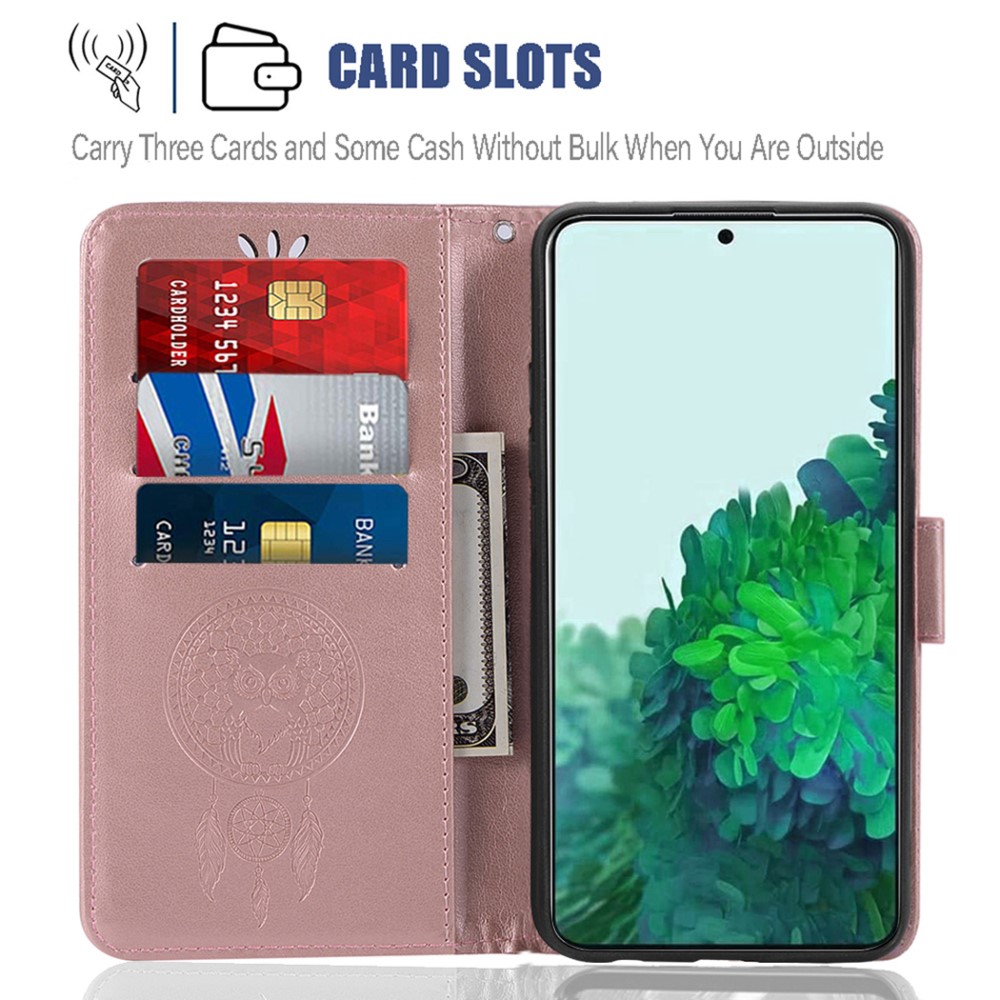  Samsung Galaxy S22 Ultra Fodral Owl Dreamcatcher Roséguld