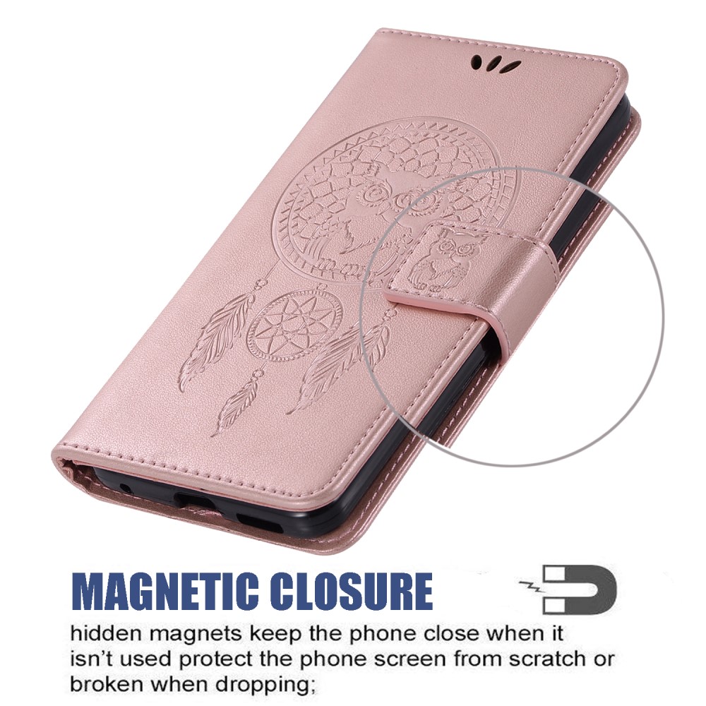  Samsung Galaxy S22 Ultra Fodral Owl Dreamcatcher Roséguld