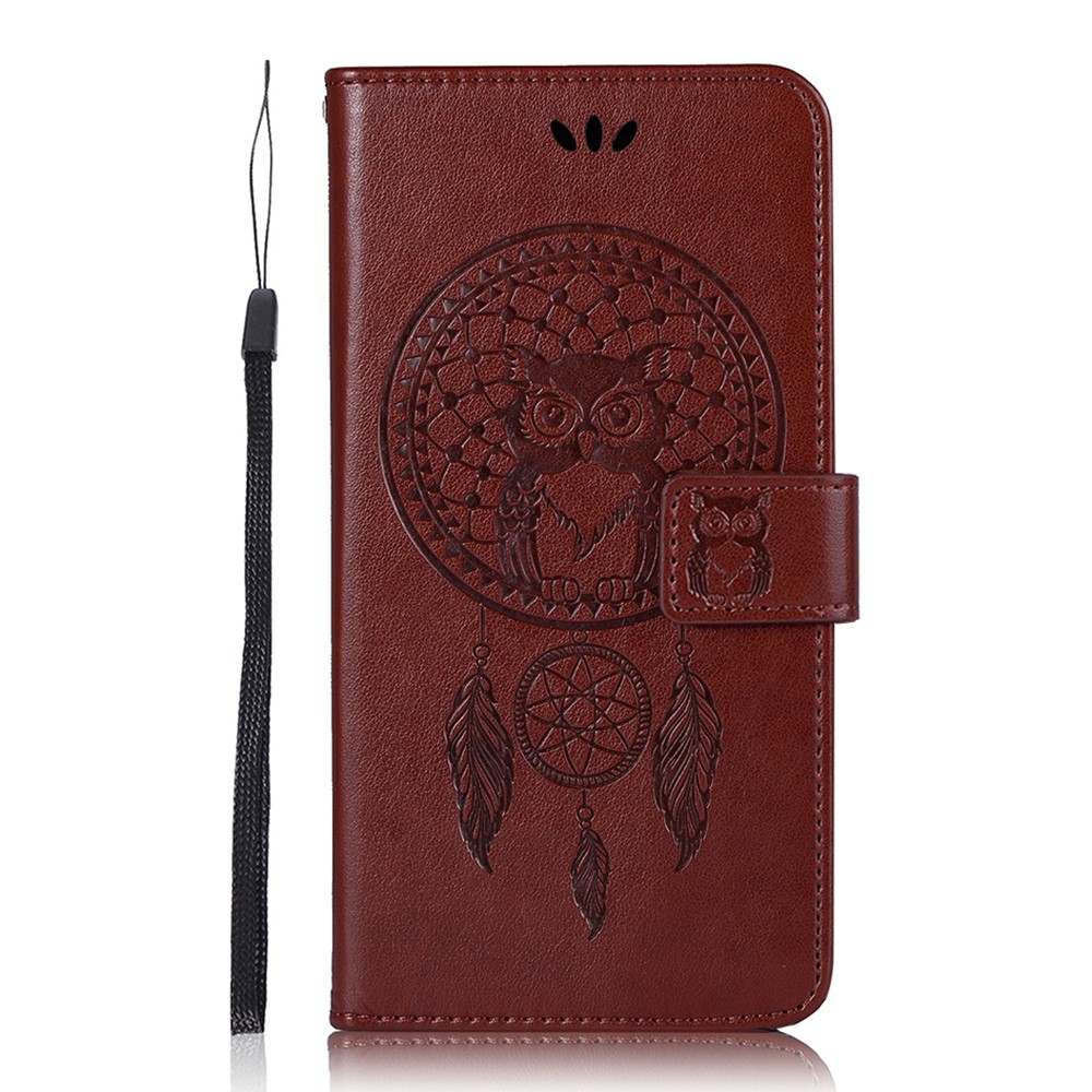 Samsung Galaxy S22 Ultra Fodral Owl Dreamcatcher Brun