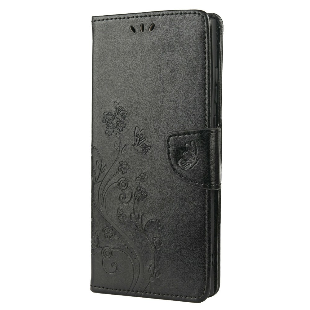  Samsung Galaxy S22 Ultra Fodral Tryckta Fjärilar Svart