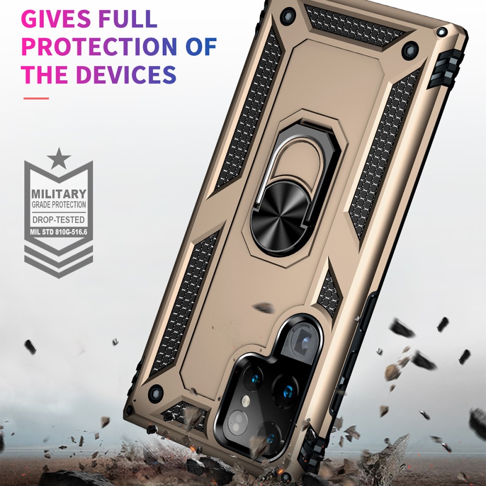  Samsung Galaxy S22 Ultra Skal Hybrid Ring Guld