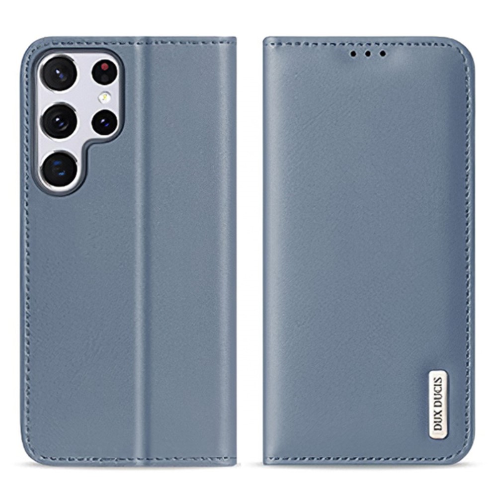 DUX DUCIS DUX DUCIS Samsung Galaxy S22 Ultra Fodral HIVO Äkta Läder Blå