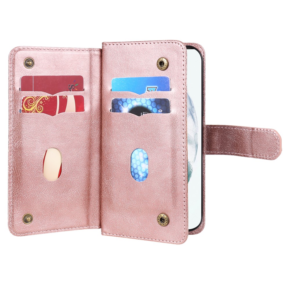  Samsung Galaxy S22 Ultra Fodral 10-korts Flerfack Roséguld
