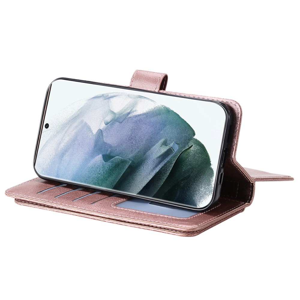 Samsung Galaxy S22 Ultra Fodral 10-korts Flerfack Roséguld