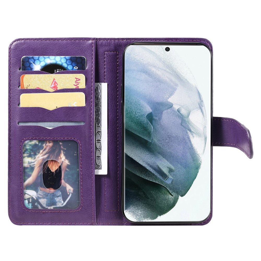  Samsung Galaxy S22 Ultra Fodral 10-korts Flerfack Lila