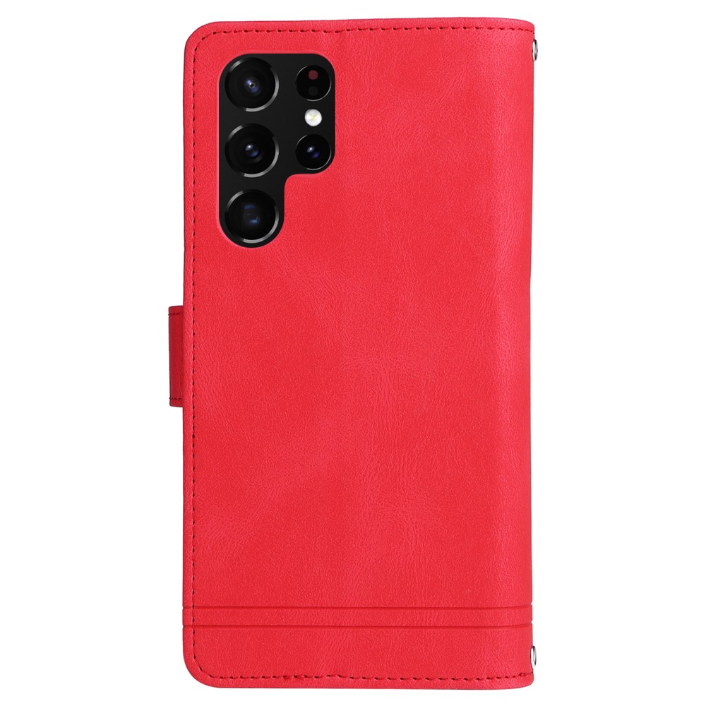  Samsung Galaxy S22 Ultra Fodral Multifunktionellt Röd