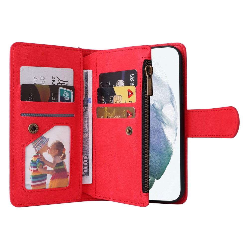  Samsung Galaxy S22 Ultra Fodral Multifunktionellt Röd
