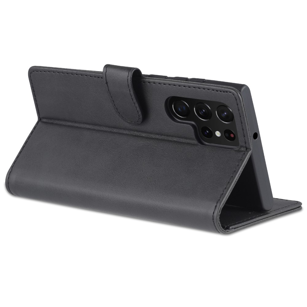 AZNS AZNS Samsung Galaxy S22 Ultra Fodral Läder Svart