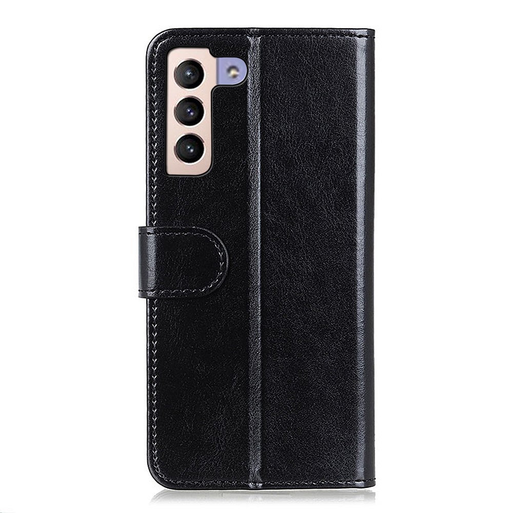  Samsung Galaxy S22 Plus Fodral Crazy Horse Läder Svart