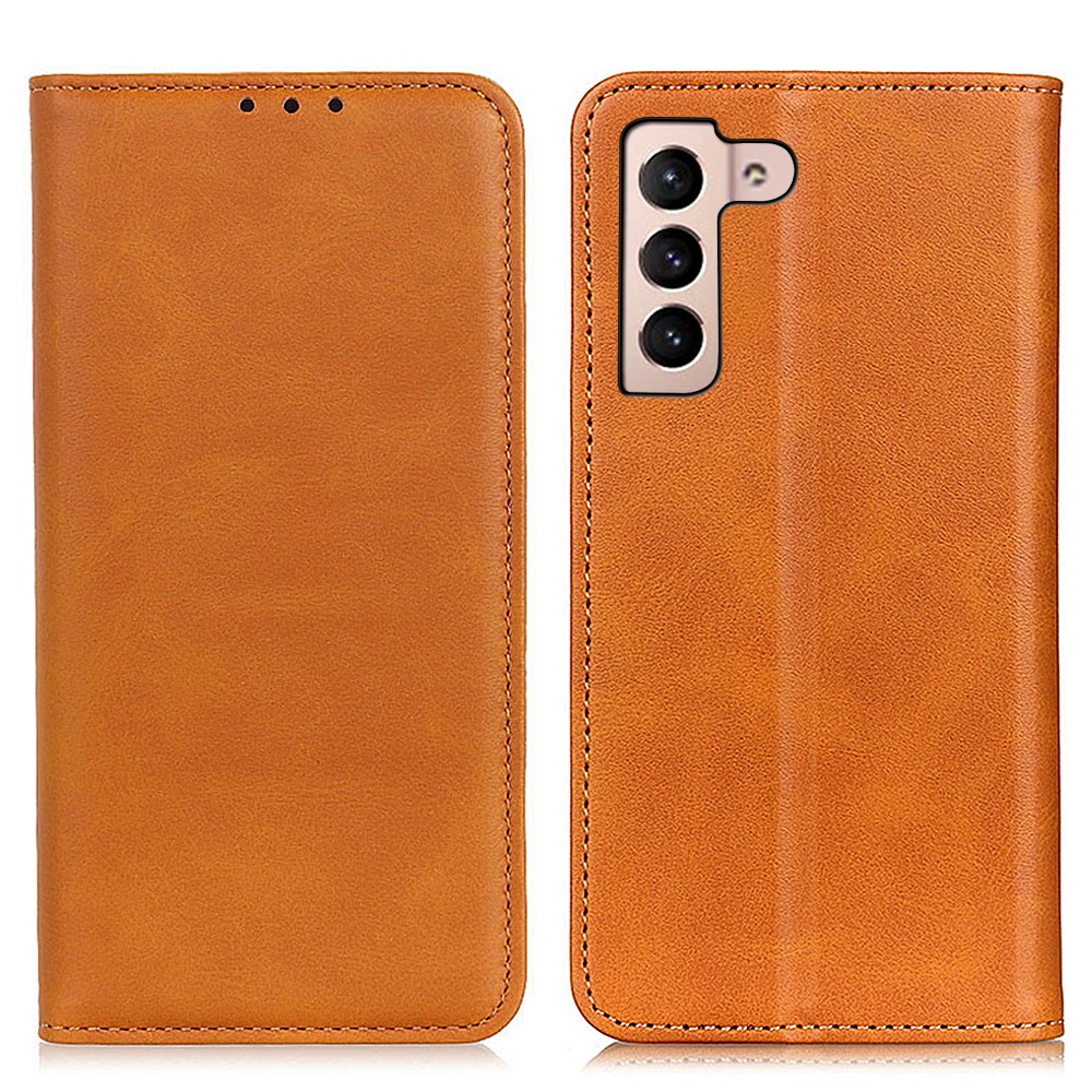  Samsung Galaxy S22 Plus Fodral Flip Split Läder Brun