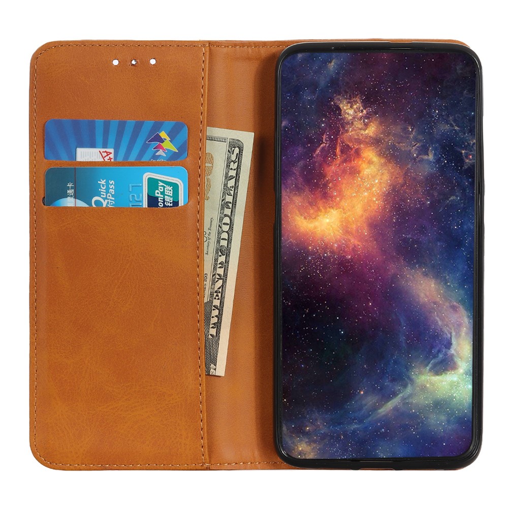  Samsung Galaxy S22 Plus Fodral Flip Split Läder Brun