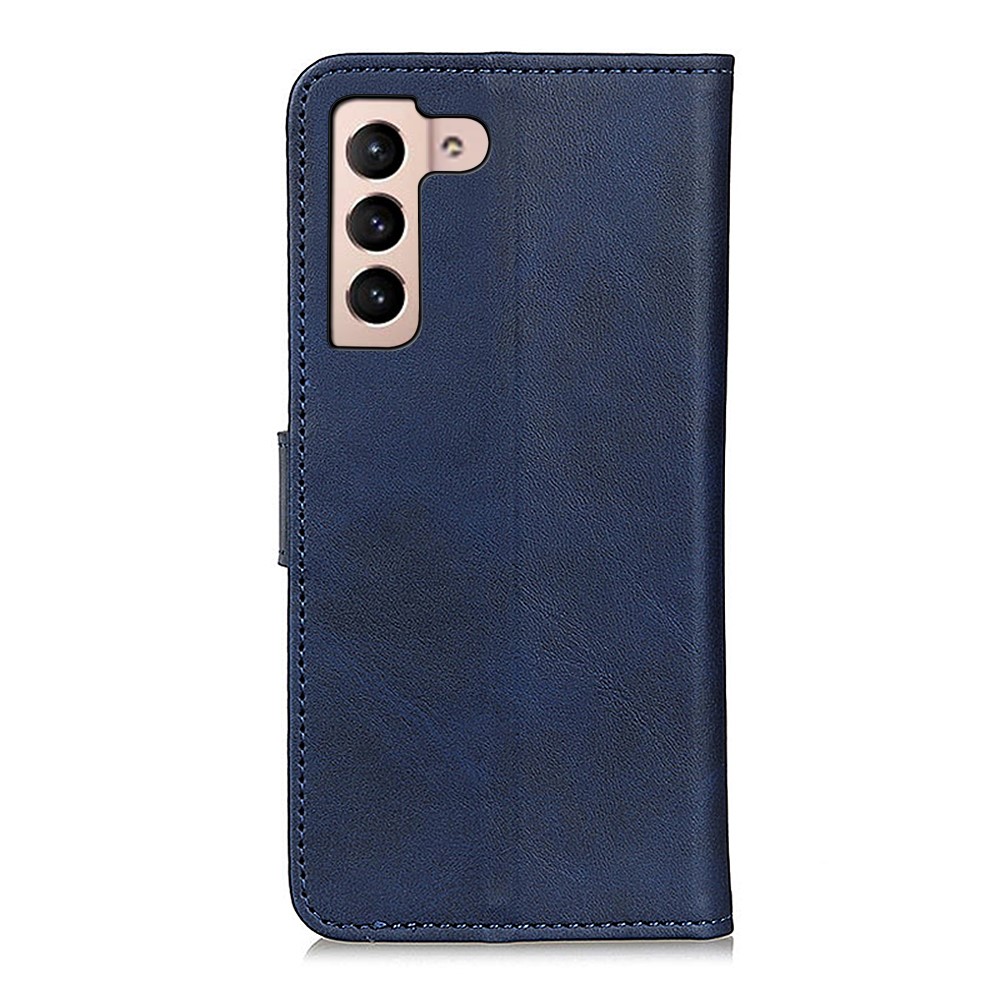  Samsung Galaxy S22 Plus Fodral Solid Läder Blå