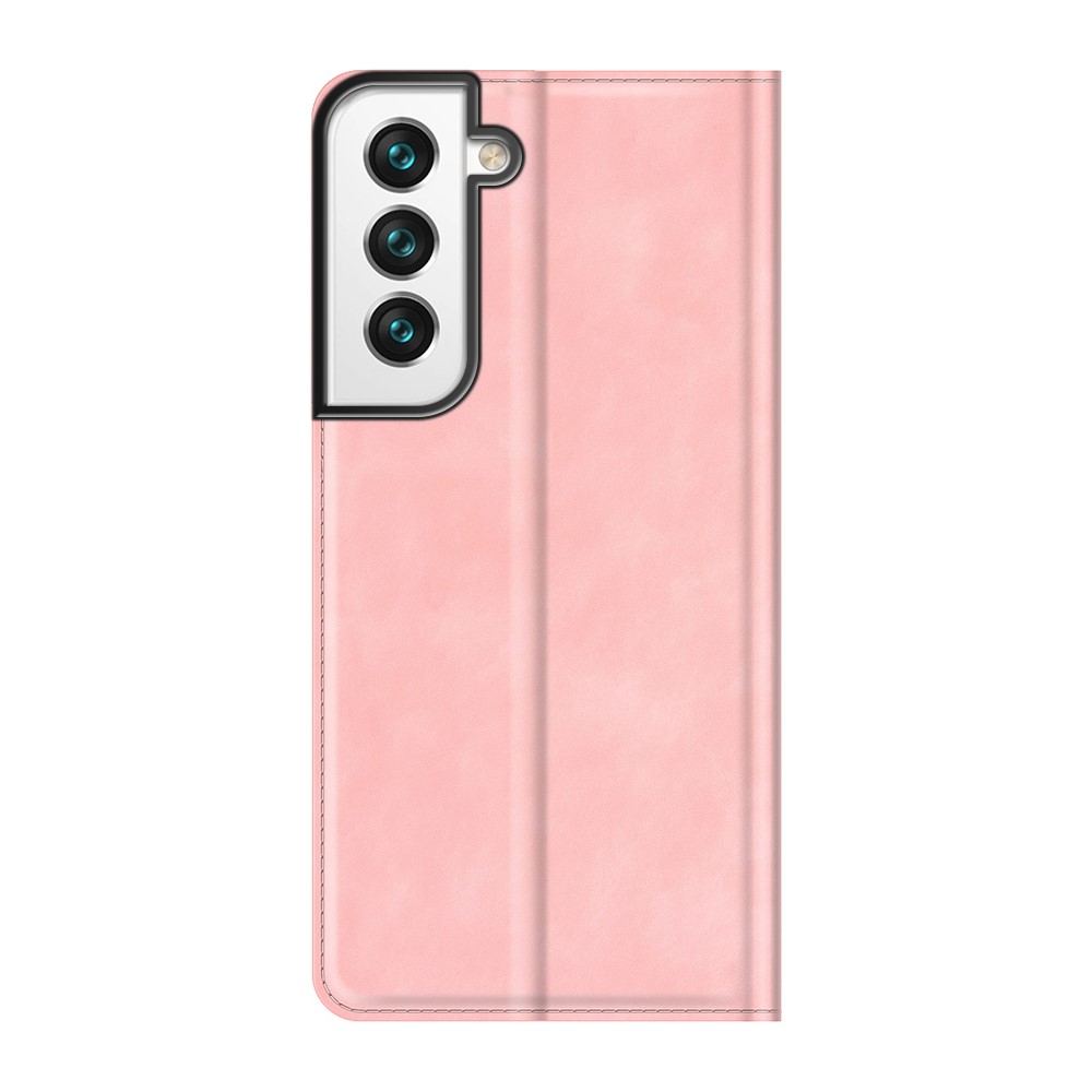  Samsung Galaxy S22 Plus Fodral Flip Silkeslent Ljus Rosa