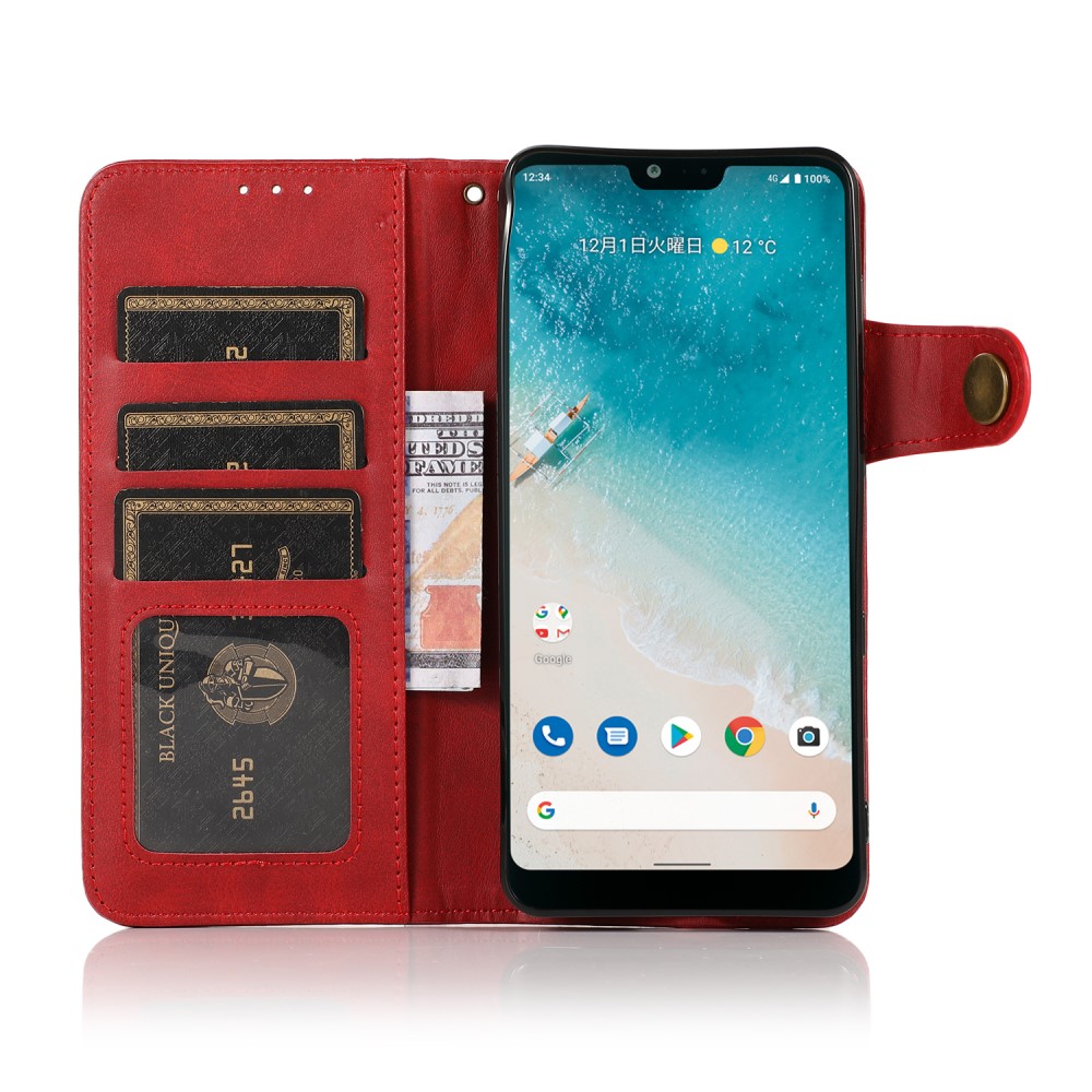 KHAZNEH KHAZNEH Samsung Galaxy S22 Plus Fodral Magnetisk Mässing Röd
