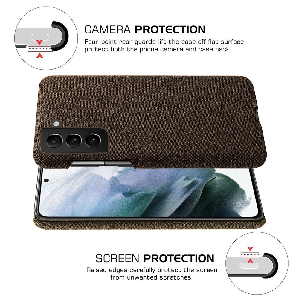 KSQ KSQ Samsung Galaxy S22 Plus Skal Tygbelagt Brun
