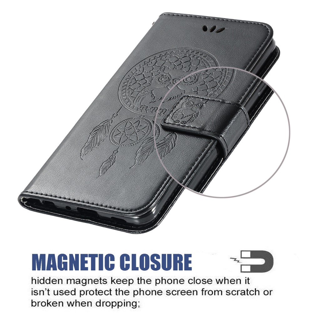  Samsung Galaxy S22 Plus Fodral Owl Dreamcatcher Svart
