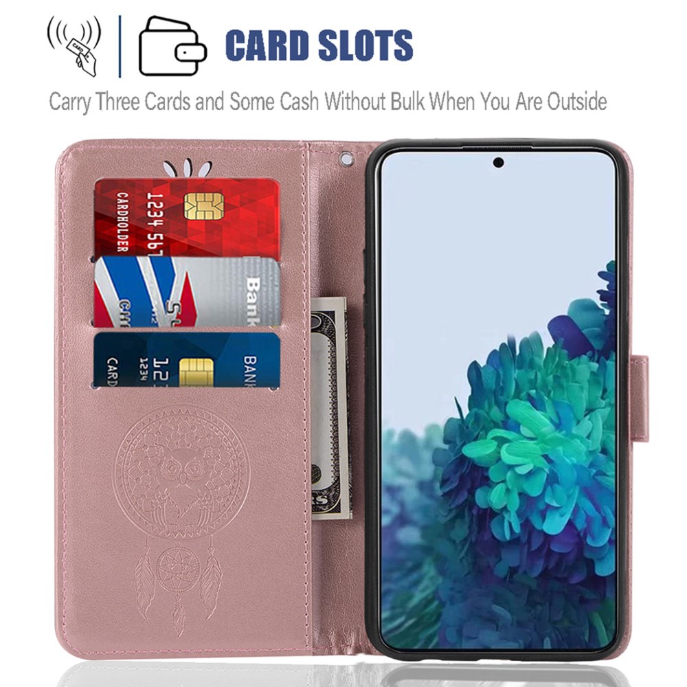  Samsung Galaxy S22 Plus Fodral Owl Dreamcatcher Roséguld