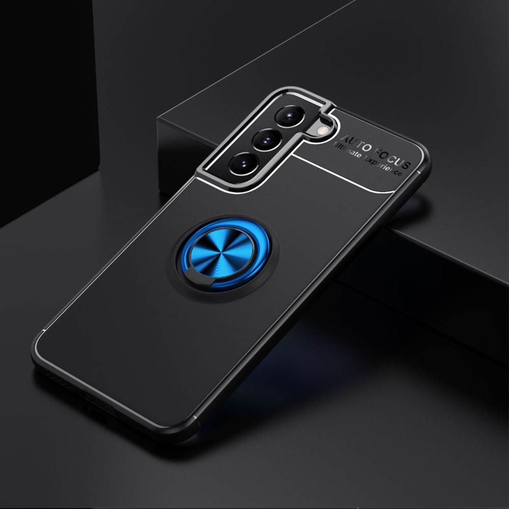  Samsung Galaxy S22 Plus Skal Ring Svart/Blå