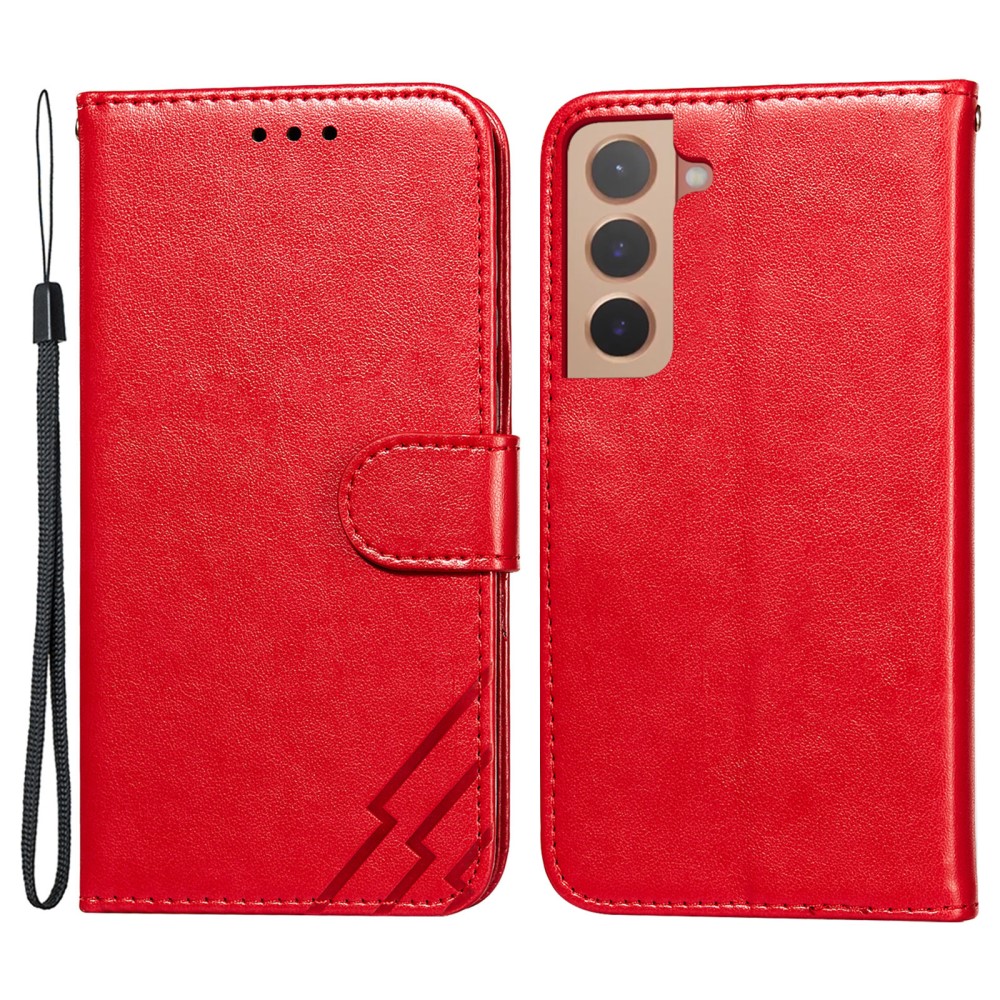 Samsung Galaxy S22 Plus Fodral Tre Ränder Röd