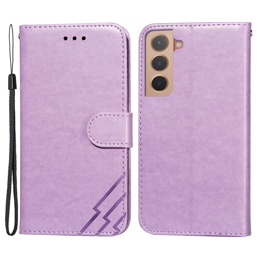  Samsung Galaxy S22 Plus Fodral Tre Ränder Lila