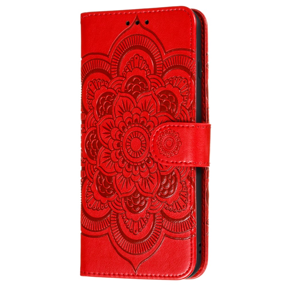  Samsung Galaxy S22 Plus Fodral Mandala Flower Röd
