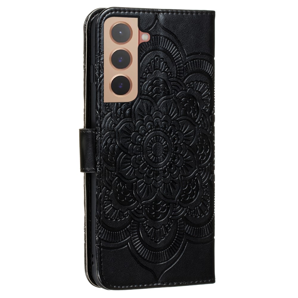  Samsung Galaxy S22 Plus Fodral Mandala Flower Svart