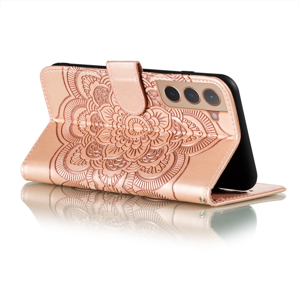 Samsung Galaxy S22 Plus Fodral Mandala Flower Roséguld