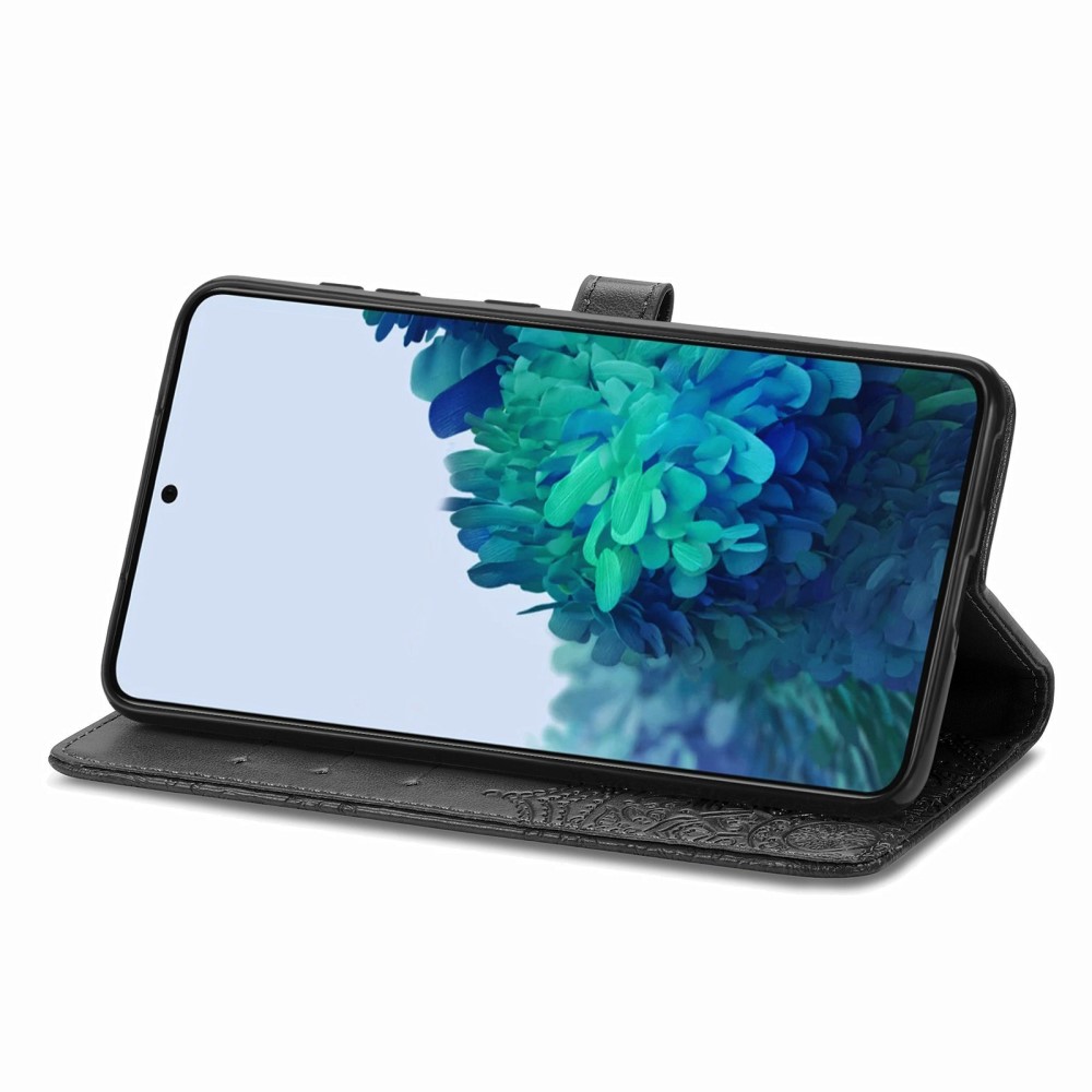  Samsung Galaxy S22 Plus Fodral Mandala Läder Svart