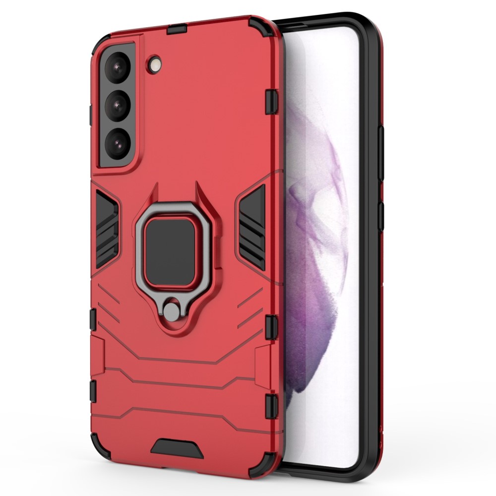  Samsung Galaxy S22 Plus Skal Ring Hybrid Armor Röd
